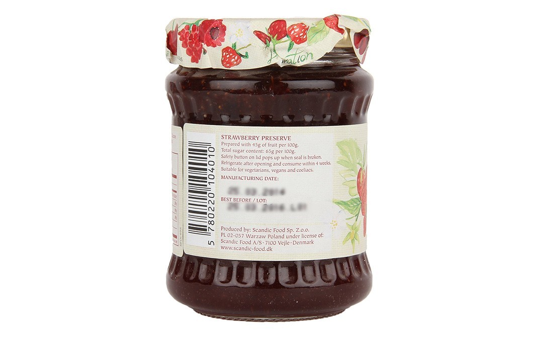 Dana Strawberry Preserve    Glass Jar  340 grams
